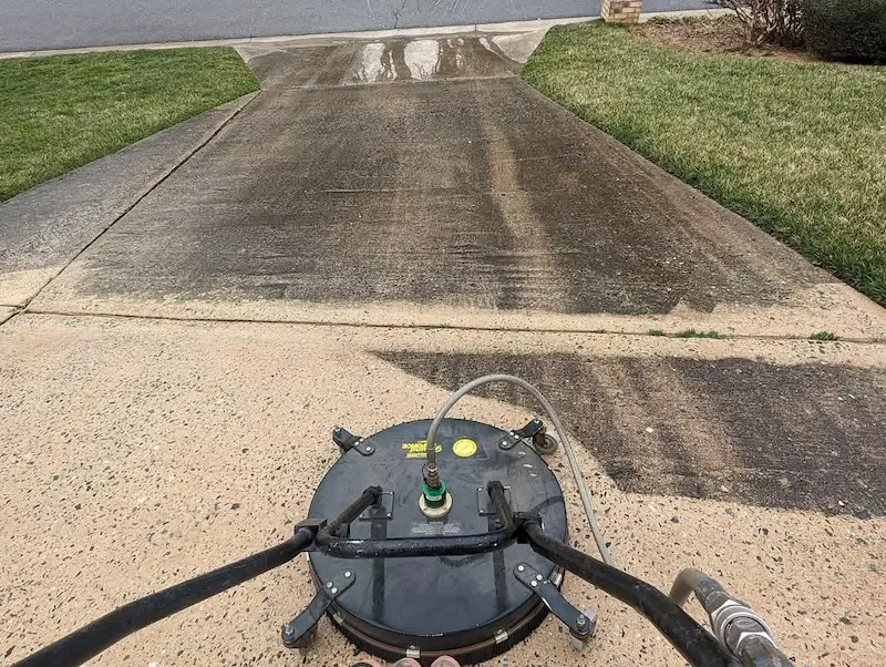 Professional driveway pressure washing and surface cleaning in Greensboro NC