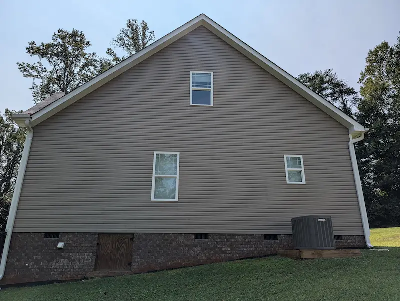 Clean siding after washing